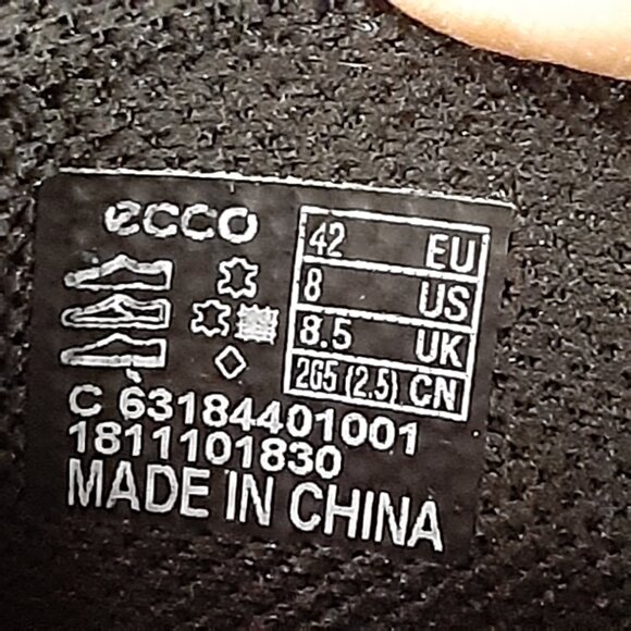 Ecco Men's Dress Shoes Size 8 Slip-on, Black Leather Bit Loafer - Picture 7 of 10